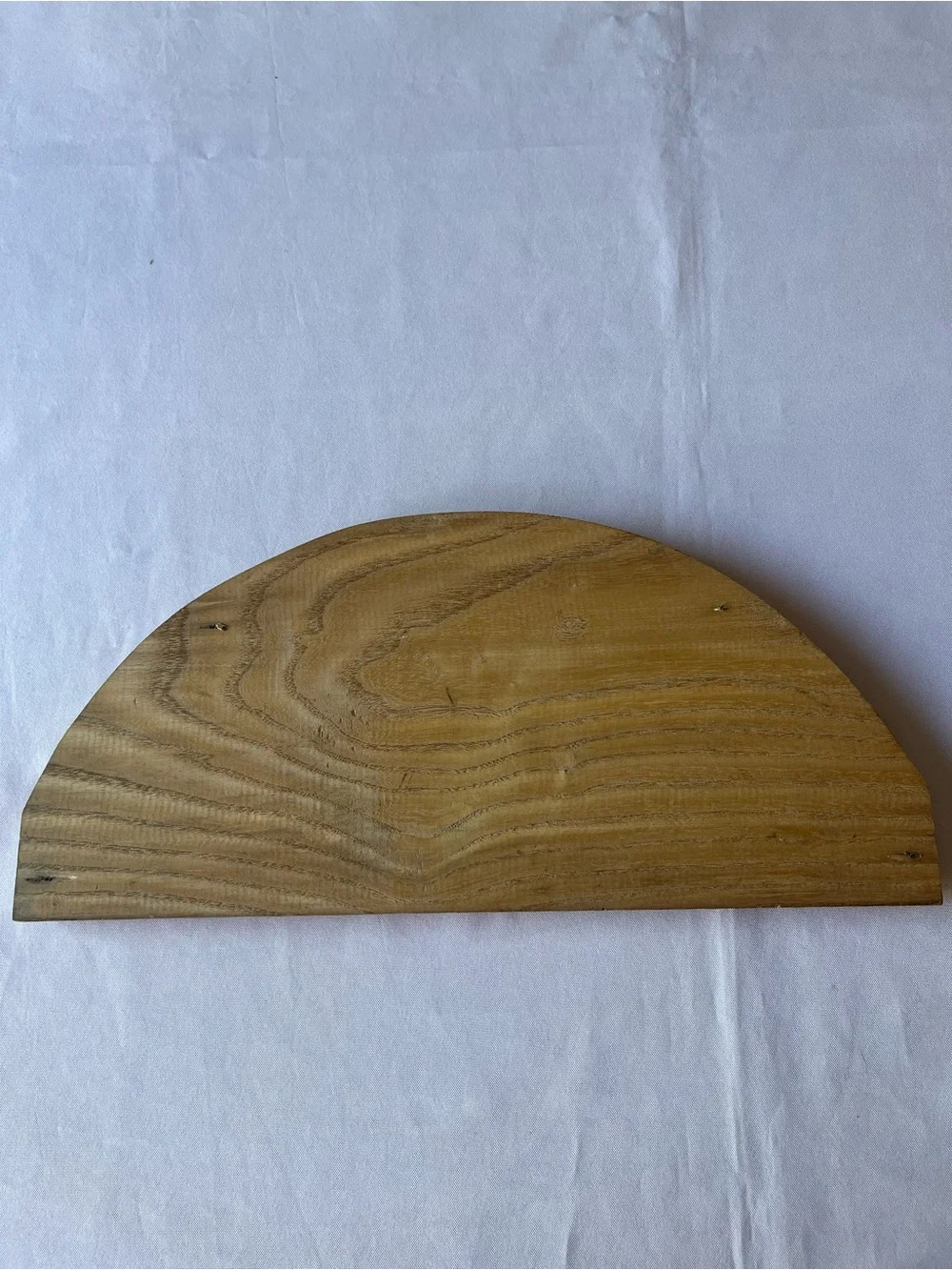 Vintage Wooden Marquetry Wall Plaque Half Moon Door Topper Mountaineer Sunset